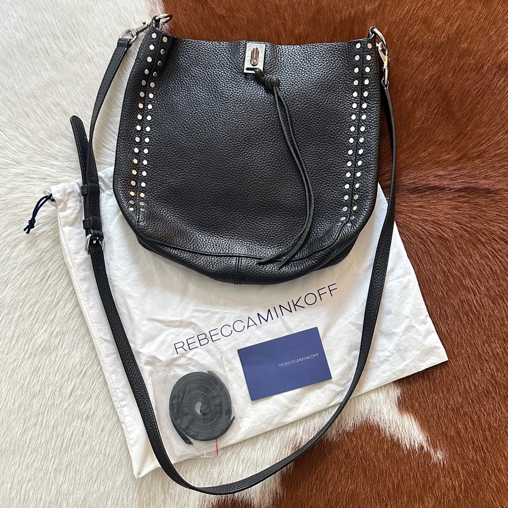 Rebecca Minkoff Black Studded Shoulder Bag